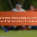 Spillerposisjonering, Rollespesialisering, Taktisk fleksibilitet i 5-2-3-formasjonen
